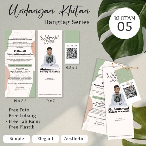 Undangan Khitanan Hangtag Series 05