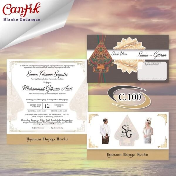 Undangan Blangko Cantik 100