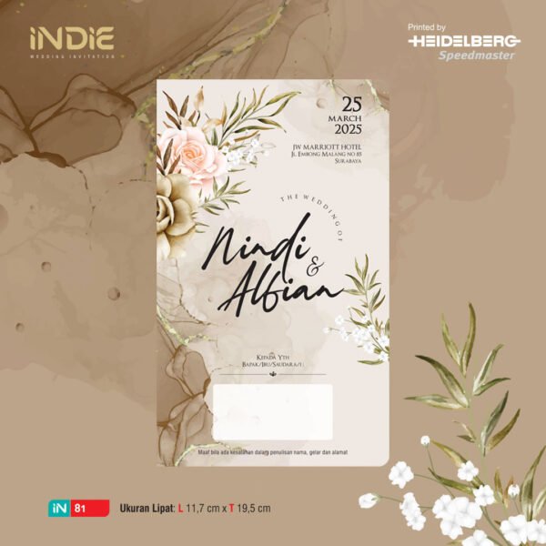 Undangan Blangko Indie 81
